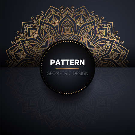 luxury ornamental mandala design backgroundのイラスト素材