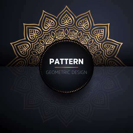 luxury ornamental mandala design backgroundのイラスト素材