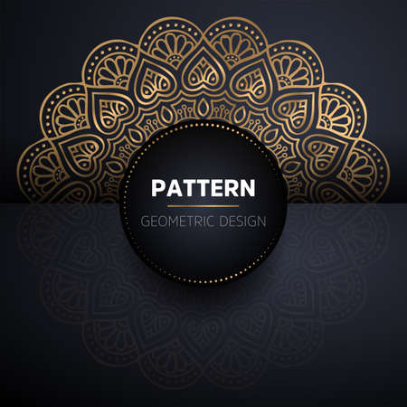 luxury ornamental mandala design backgroundのイラスト素材