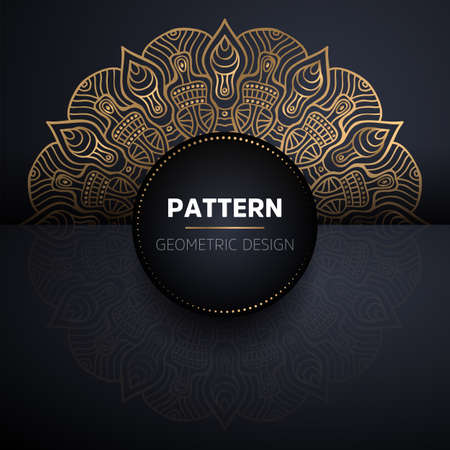 luxury ornamental mandala design backgroundのイラスト素材