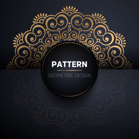 luxury ornamental mandala design backgroundのイラスト素材