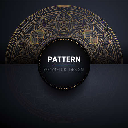 luxury ornamental mandala design backgroundのイラスト素材