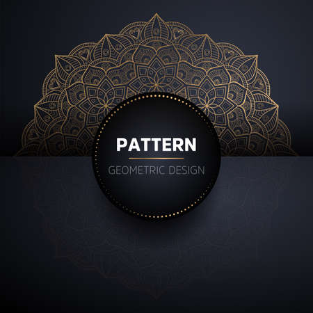 luxury ornamental mandala design backgroundのイラスト素材