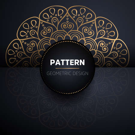 luxury ornamental mandala design backgroundのイラスト素材