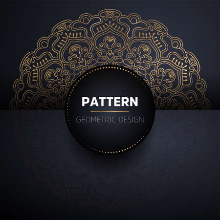 luxury ornamental mandala design backgroundのイラスト素材