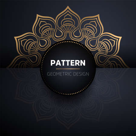 luxury ornamental mandala design backgroundのイラスト素材