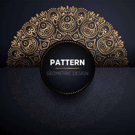 luxury ornamental mandala design backgroundのイラスト素材