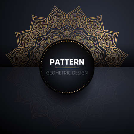 luxury ornamental mandala design backgroundのイラスト素材