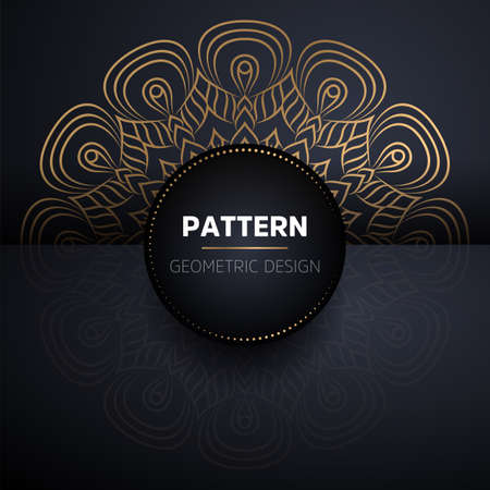 luxury ornamental mandala design backgroundのイラスト素材