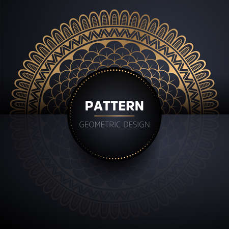 luxury ornamental mandala design backgroundのイラスト素材