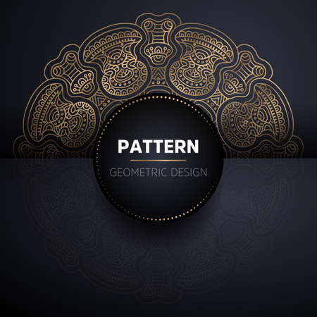 luxury ornamental mandala design backgroundのイラスト素材
