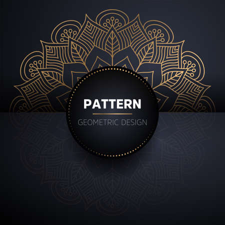 luxury ornamental mandala design backgroundのイラスト素材