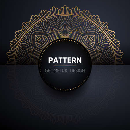 luxury ornamental mandala design backgroundのイラスト素材