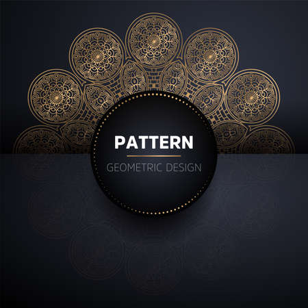 luxury ornamental mandala design backgroundの写真素材