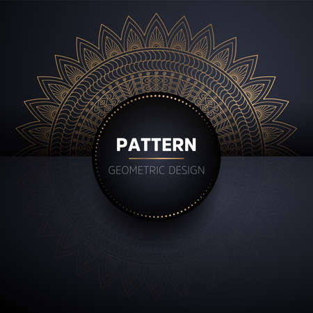 luxury ornamental mandala design backgroundのイラスト素材