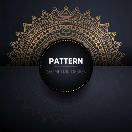 luxury ornamental mandala design backgroundのイラスト素材