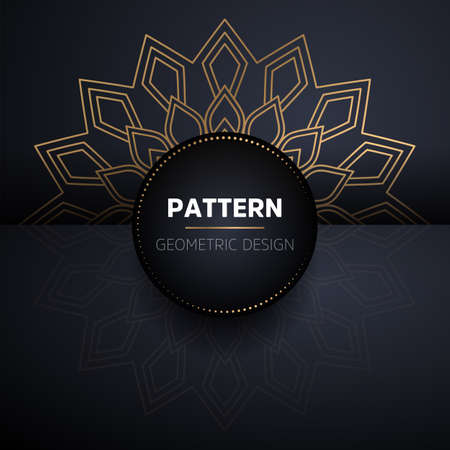 luxury ornamental mandala design backgroundのイラスト素材