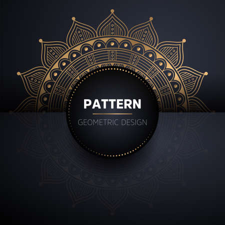 luxury ornamental mandala design backgroundのイラスト素材