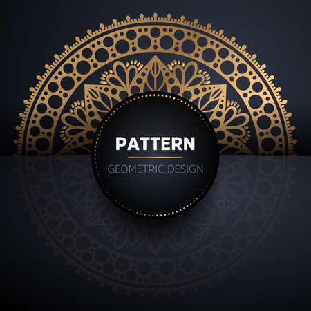 luxury ornamental mandala design backgroundのイラスト素材