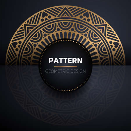 luxury ornamental mandala design backgroundのイラスト素材