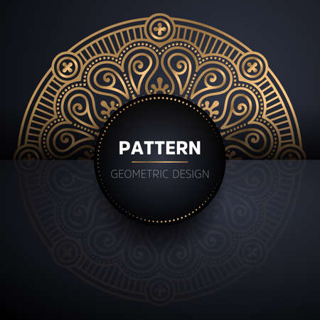 luxury ornamental mandala design backgroundのイラスト素材