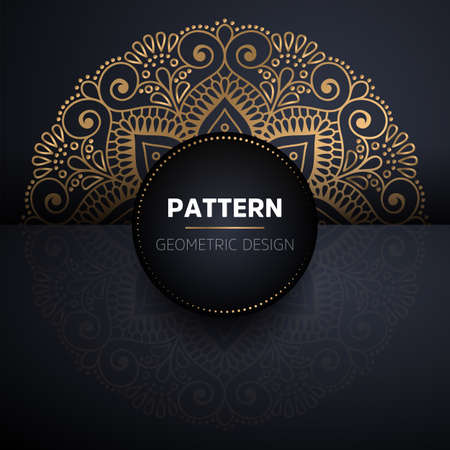 luxury ornamental mandala design backgroundのイラスト素材