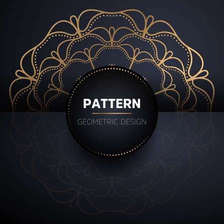 luxury ornamental mandala design backgroundのイラスト素材