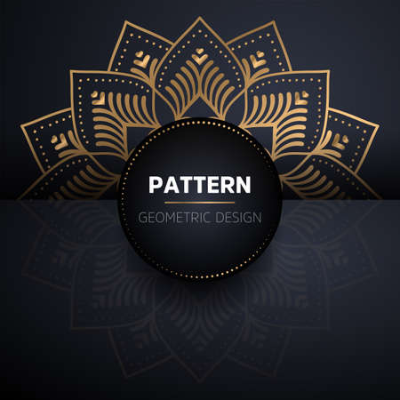 luxury ornamental mandala design backgroundのイラスト素材