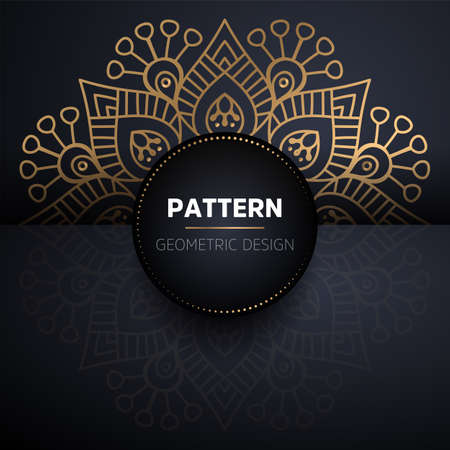 luxury ornamental mandala design backgroundのイラスト素材