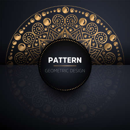luxury ornamental mandala design backgroundのイラスト素材
