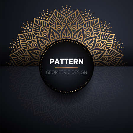 luxury ornamental mandala design backgroundのイラスト素材