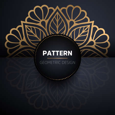 luxury ornamental mandala design backgroundのイラスト素材
