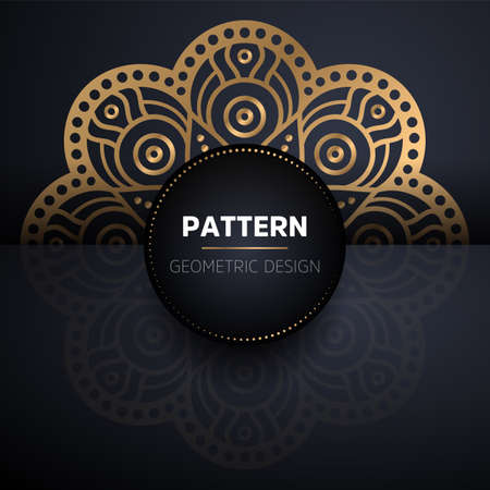 luxury ornamental mandala design backgroundのイラスト素材