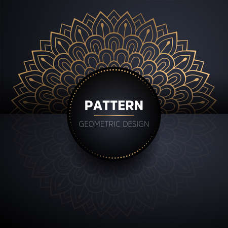 luxury ornamental mandala design backgroundのイラスト素材