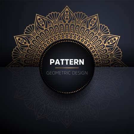luxury ornamental mandala design backgroundのイラスト素材