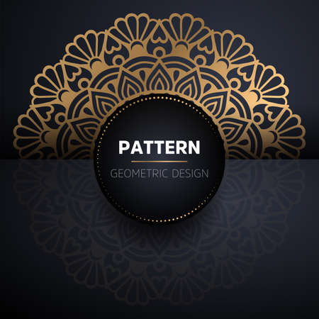 luxury ornamental mandala design backgroundのイラスト素材