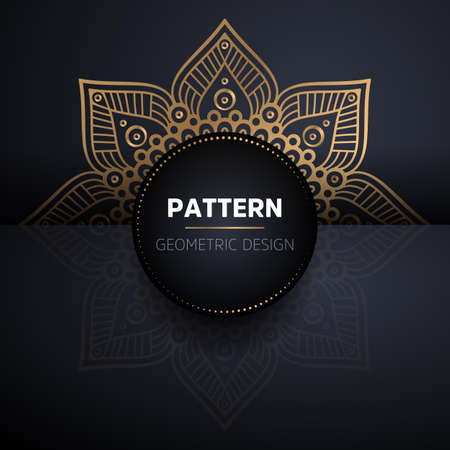 luxury ornamental mandala design backgroundのイラスト素材