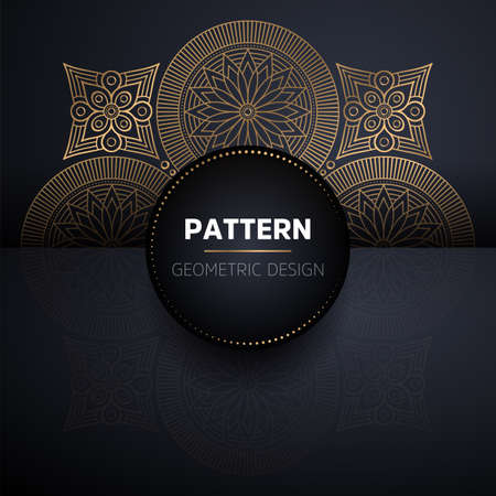 luxury ornamental mandala design backgroundのイラスト素材