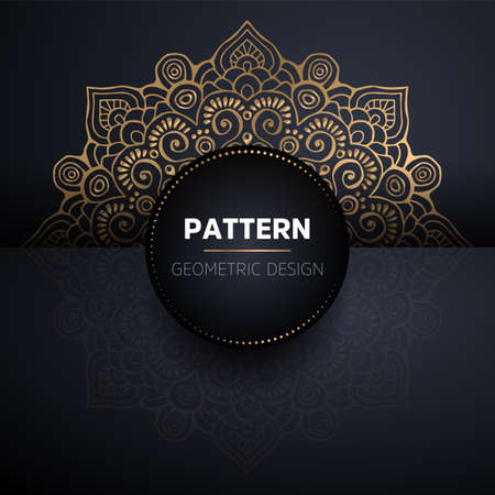 luxury ornamental mandala design backgroundのイラスト素材