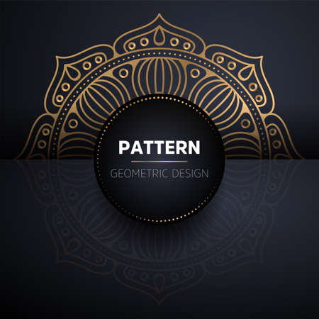 luxury ornamental mandala design backgroundのイラスト素材