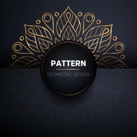 luxury ornamental mandala design backgroundのイラスト素材