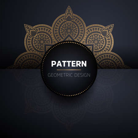 luxury ornamental mandala design backgroundのイラスト素材