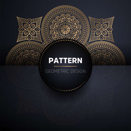 luxury ornamental mandala design backgroundのイラスト素材