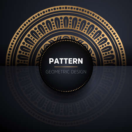 luxury ornamental mandala design backgroundのイラスト素材