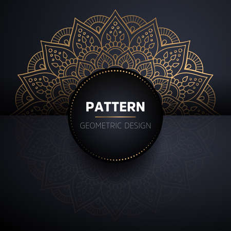luxury ornamental mandala design backgroundのイラスト素材