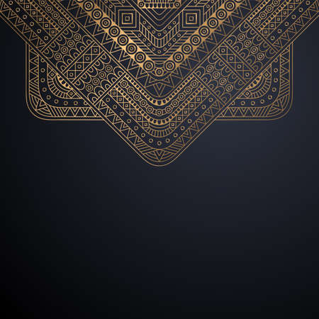 luxury ornamental mandala design backgroundのイラスト素材