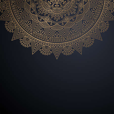 luxury ornamental mandala design backgroundのイラスト素材