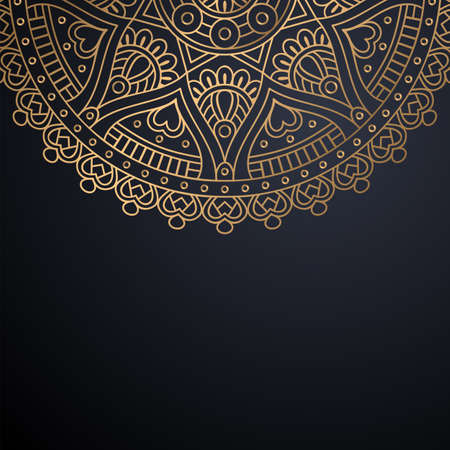 luxury ornamental mandala design backgroundのイラスト素材