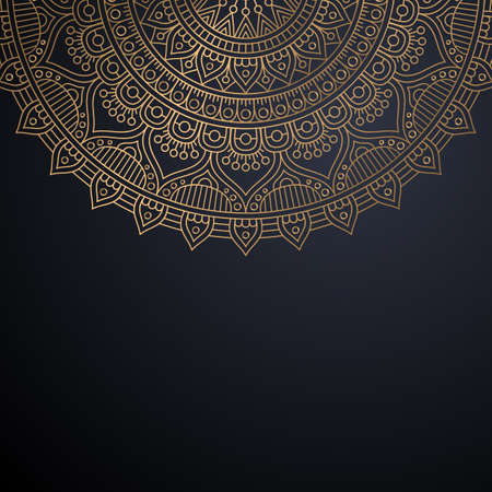 luxury ornamental mandala design backgroundのイラスト素材