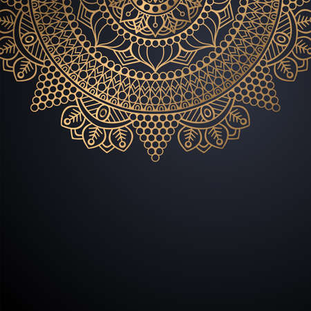 luxury ornamental mandala design backgroundのイラスト素材
